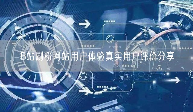 B站刷粉网站用户体验真实用户评价分享