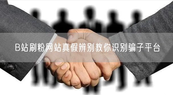 B站刷粉网站真假辨别教你识别骗子平台